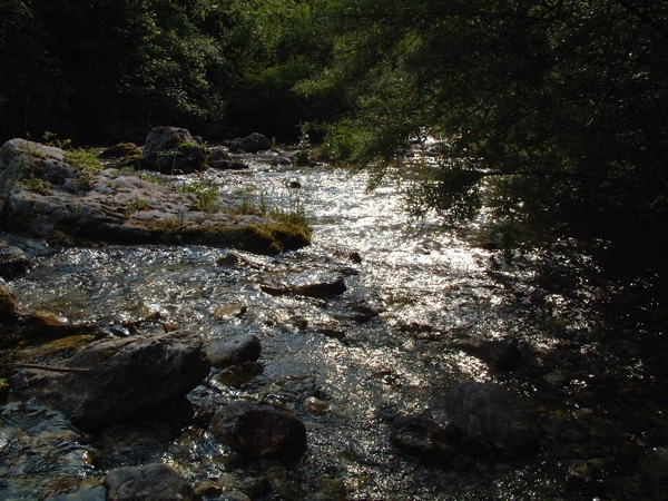 La luce gioca con l''acqua